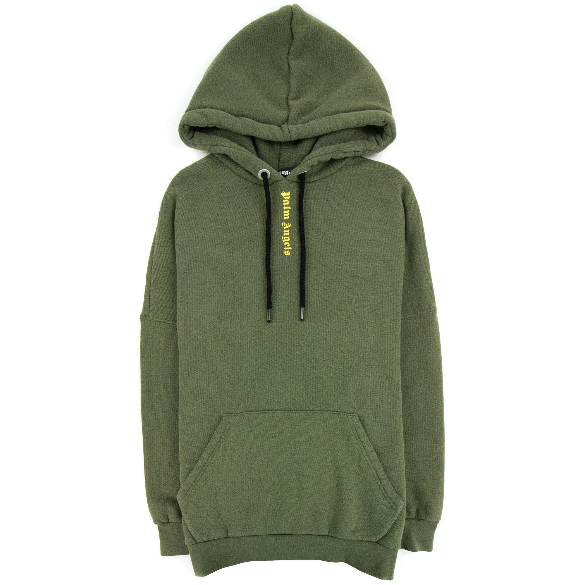 Palm Angels Ns Logo Over Hoody Military Green