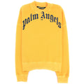 Palm Angels Wash Curved Logo Sweat Yellow