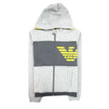 Armani Junior Eagle Logo Tracksuit Dark Grey