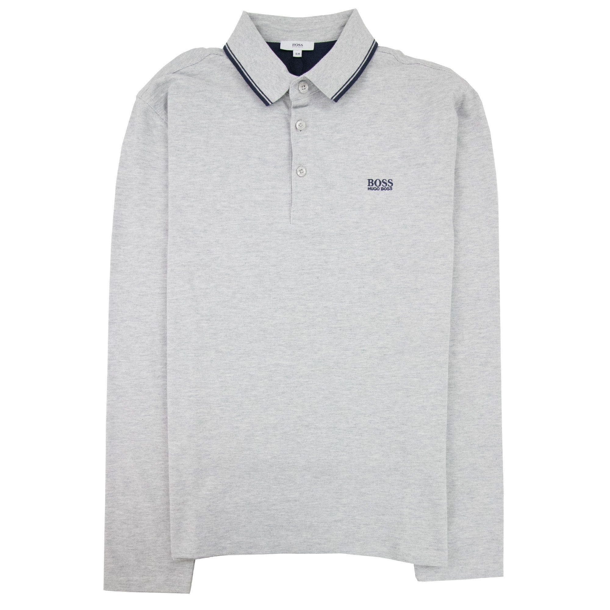 Hugo Boss Kids L/s Polo Collar Stripe Light Grey