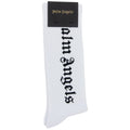 Palm Angels Vertical Logo Socks White/black