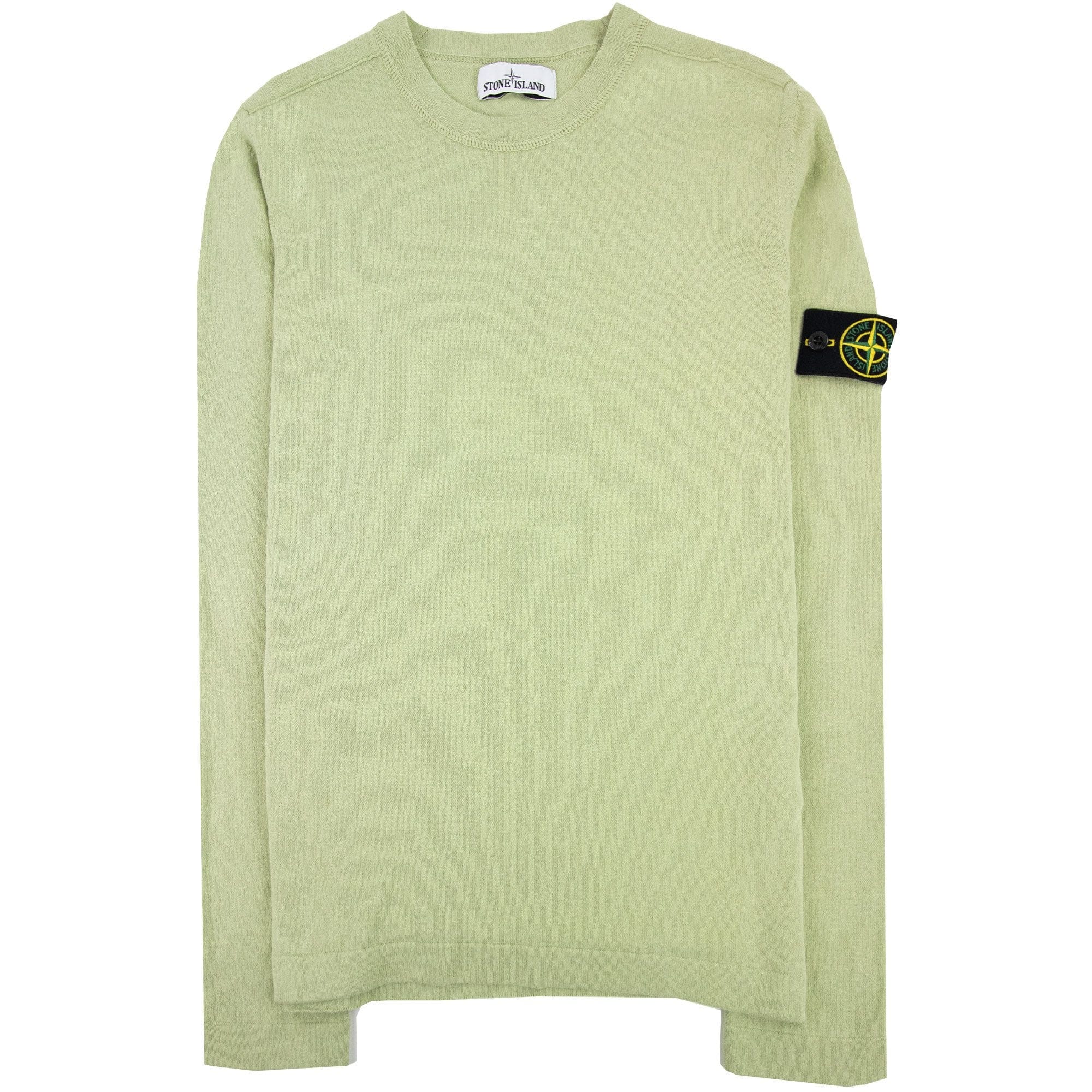 Stone Island 532b9 Crewneck Knitwear Light Green V0052