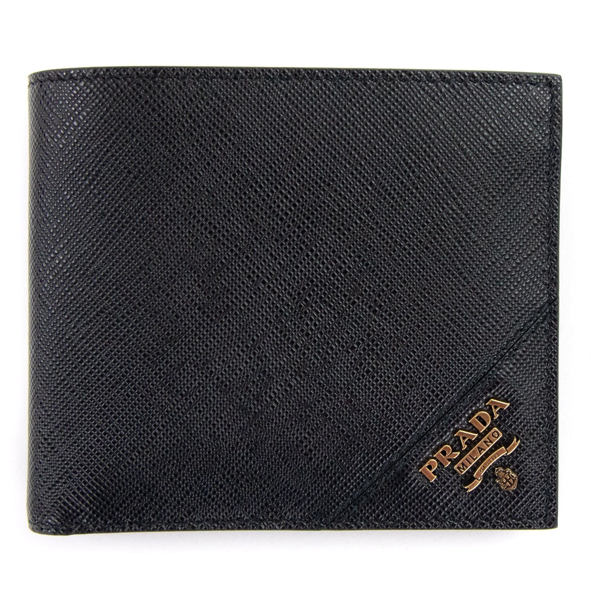 Prada Saffiano Leather Wallet Black