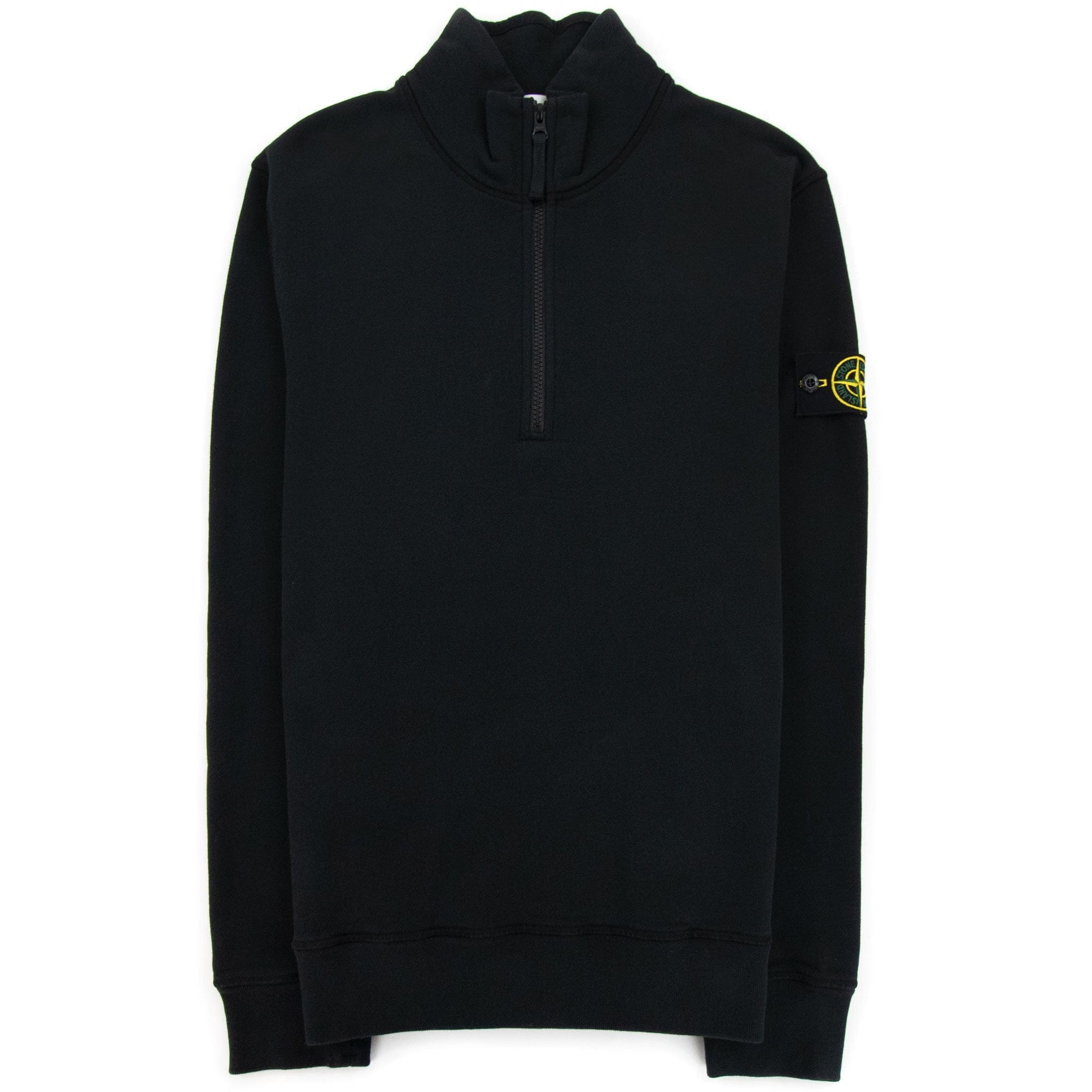 Stone Island 61920 Half Zip Sweatshirt Black V0029