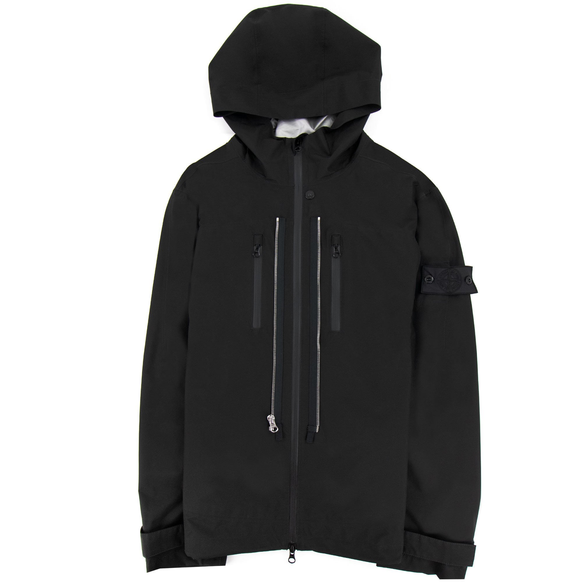 Stone Island 40501 Twin Zip Shell Jacket Black V0029