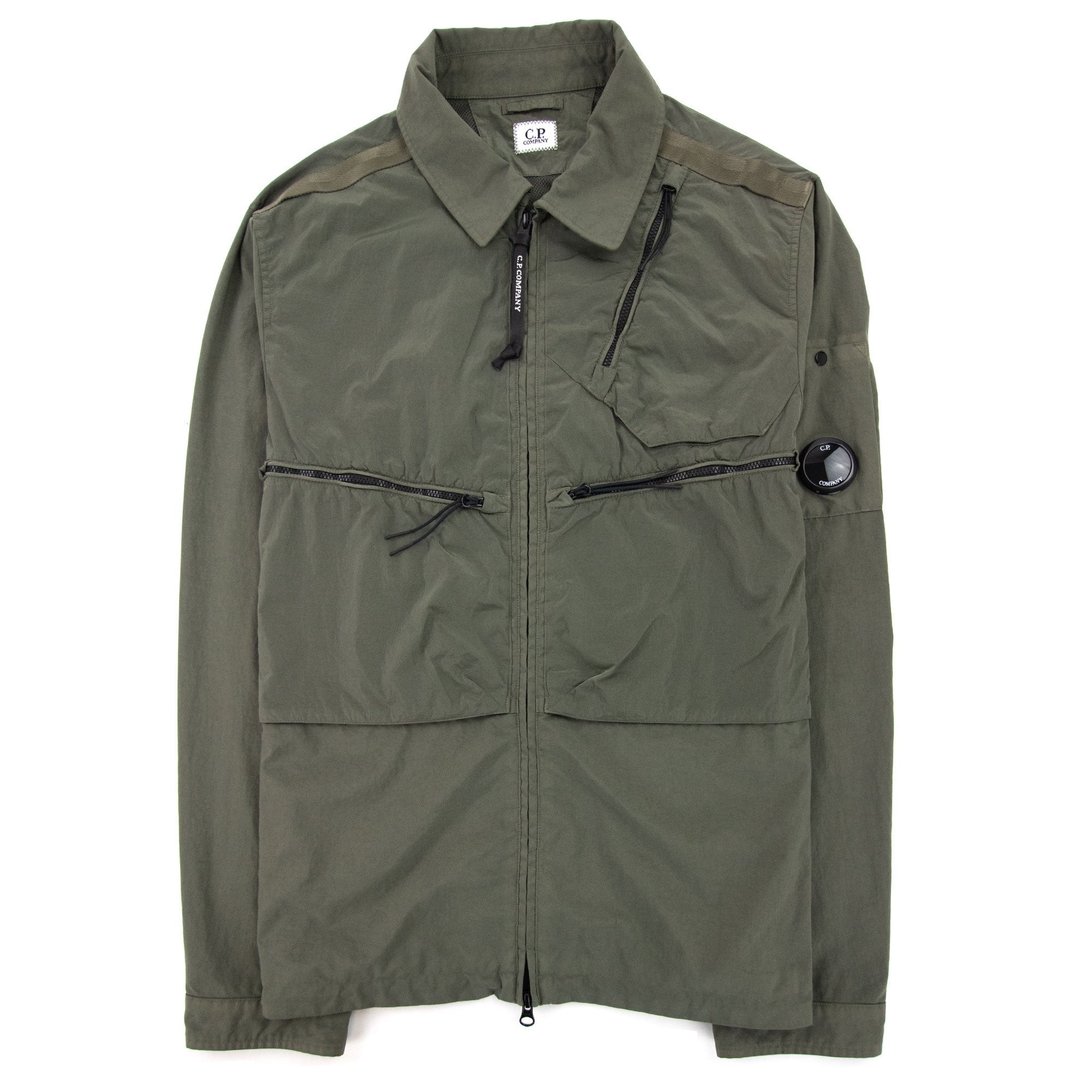 CP Company Taylon P Mixed Overshirt Stone Gray 665