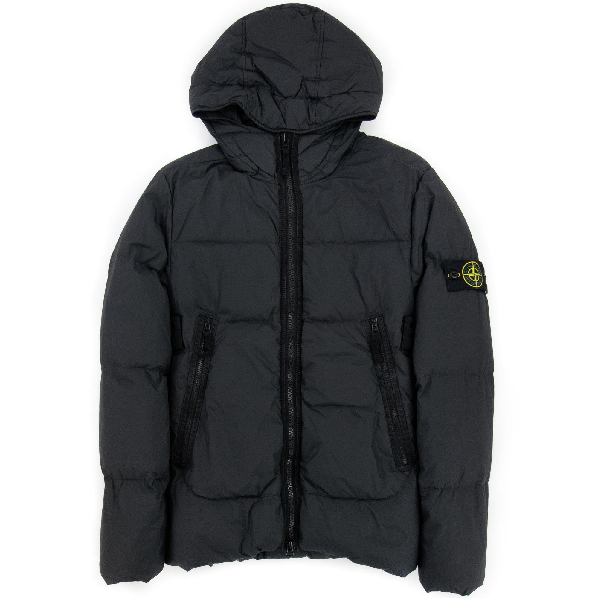 Stone Island 40123 Garment Dyed Crinkle Reps Ny Down Tc Jacket Charcoal V0065