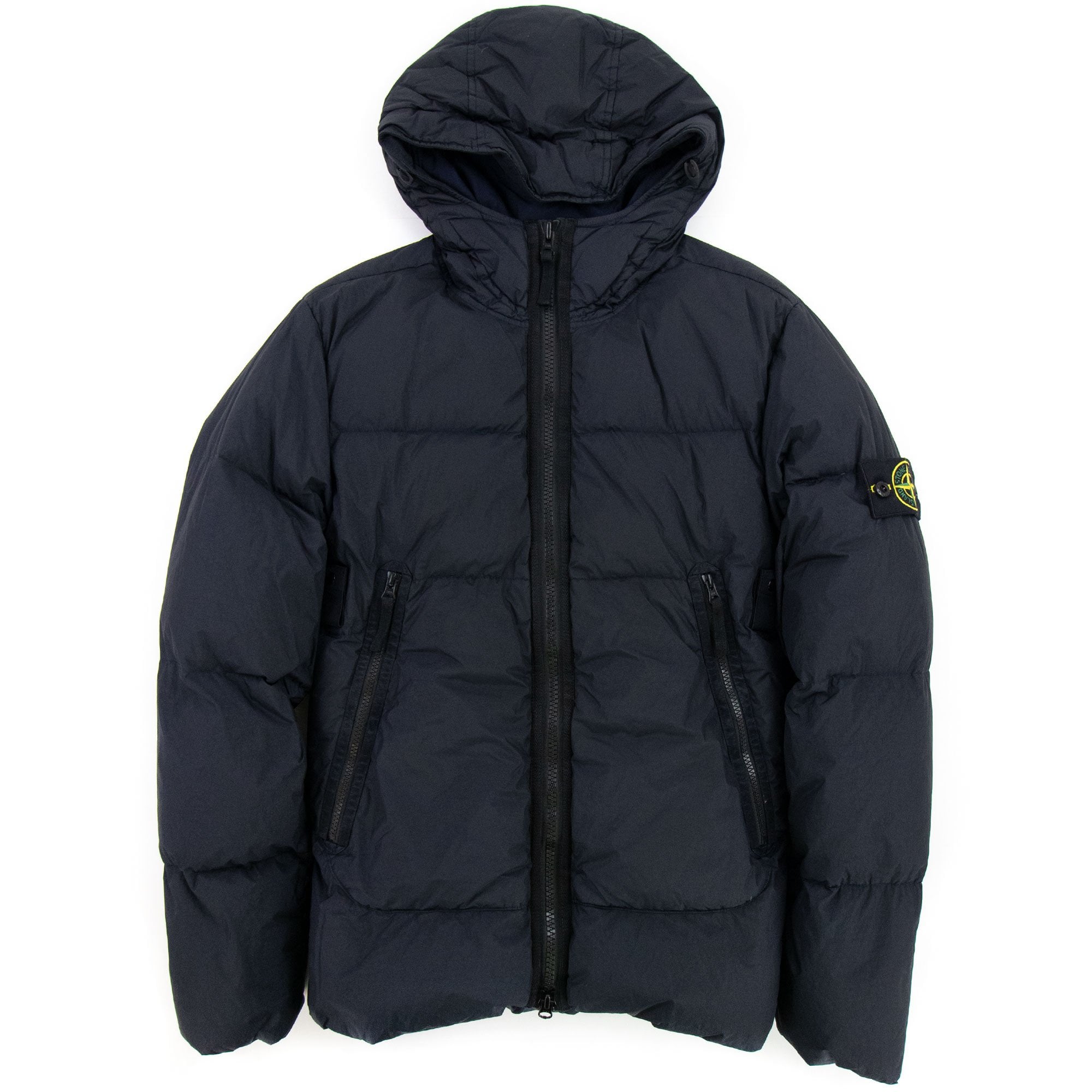 Stone Island 40123 Garment Dyed Crinkle Reps Ny Down Tc Jacket Navy V0020