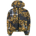 Versace Jeans Couture Baroque Reversible Padded Jacket Black