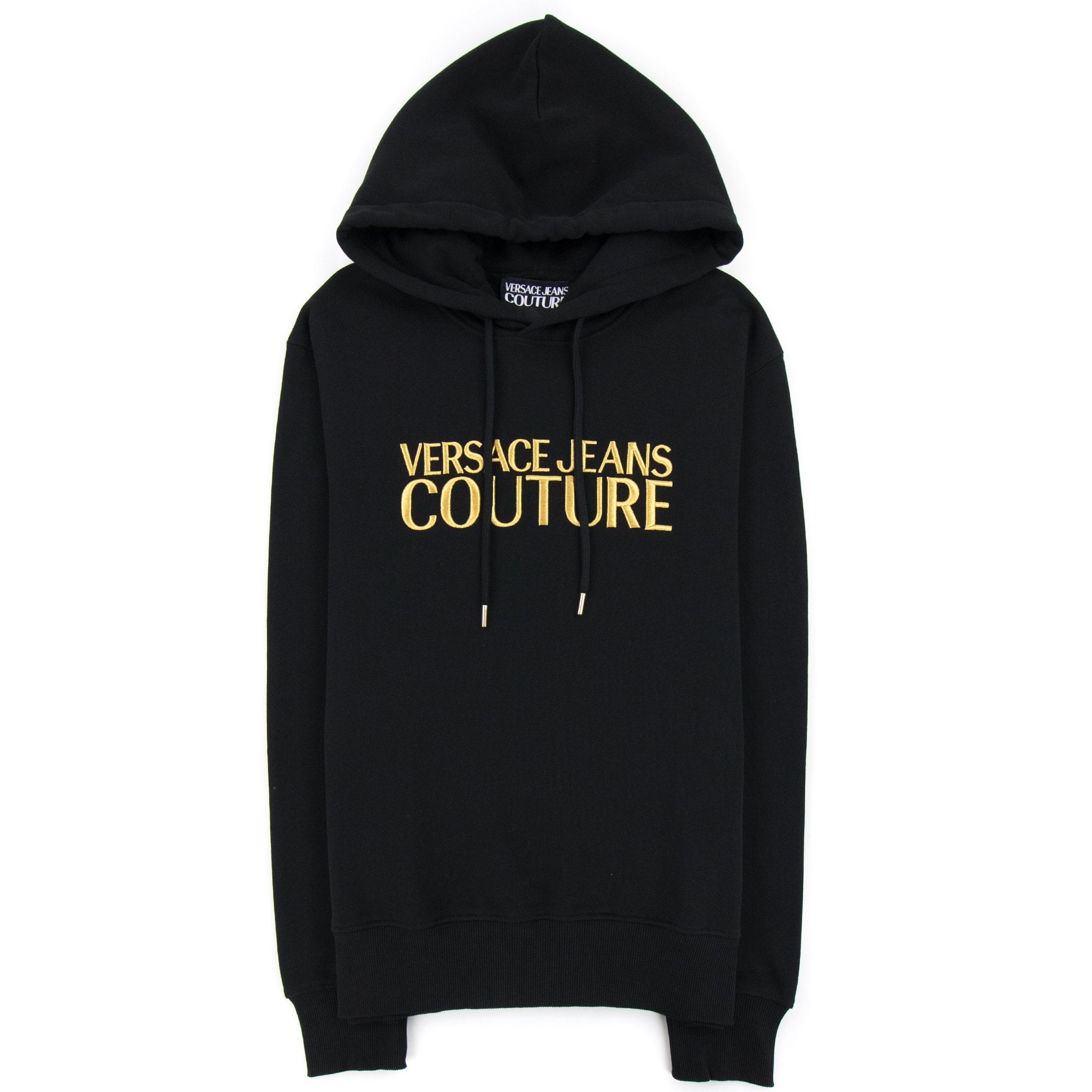 Versace Jeans Couture Gold Logo Hoody Black