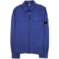 Cp Company Gabardine Zipped Shirt Blue 878