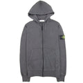 Stone Island Light Fleece Zip Up Sweatshirt Dark Grey