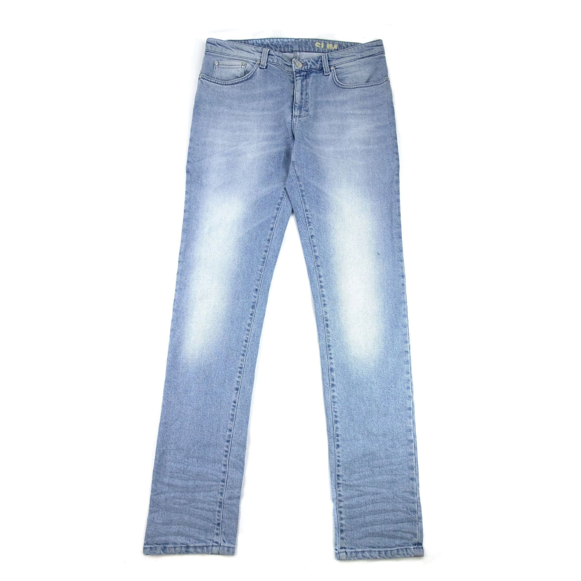 Versace Collection Slim Fit 5 Pocket Jeans Light Denim