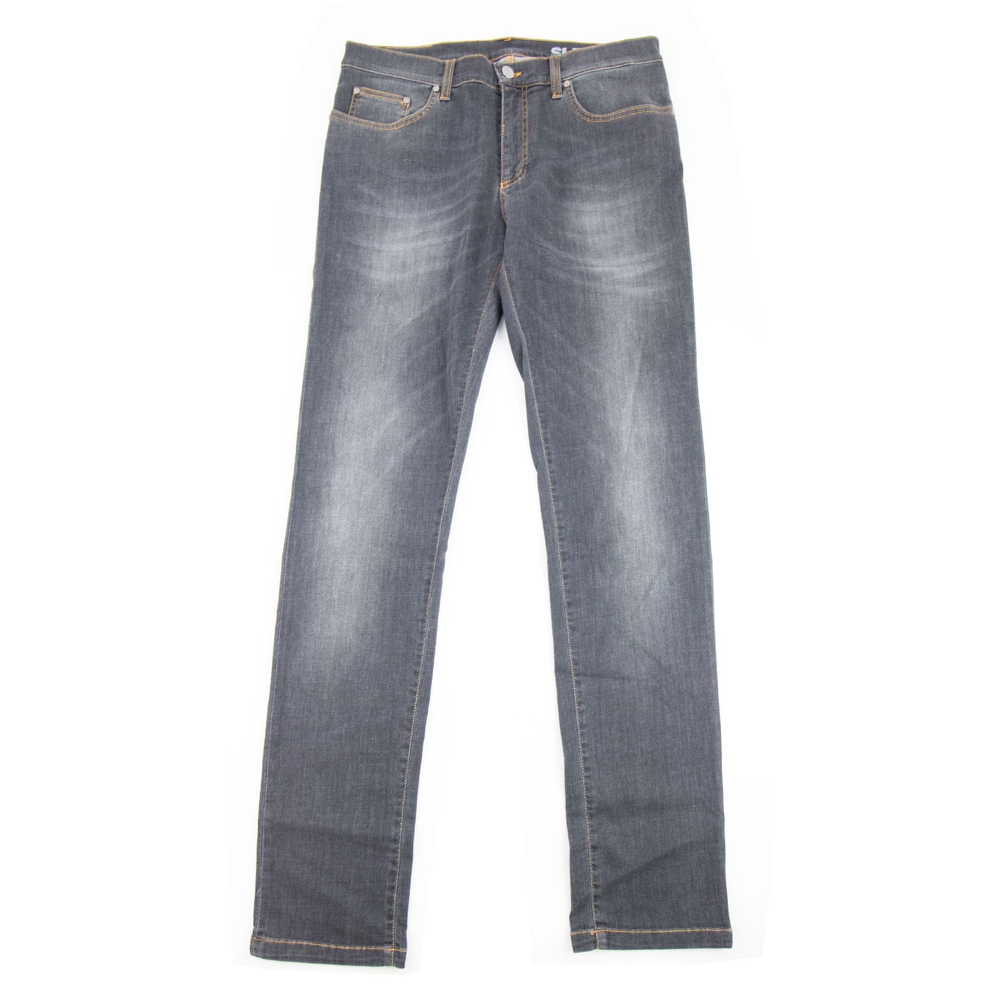 Versace Collection Medusa Slim Fit Jeans Dark Grey