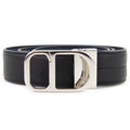 Christian Dior Cd Icon Silver 35mm Belt Black/Blue