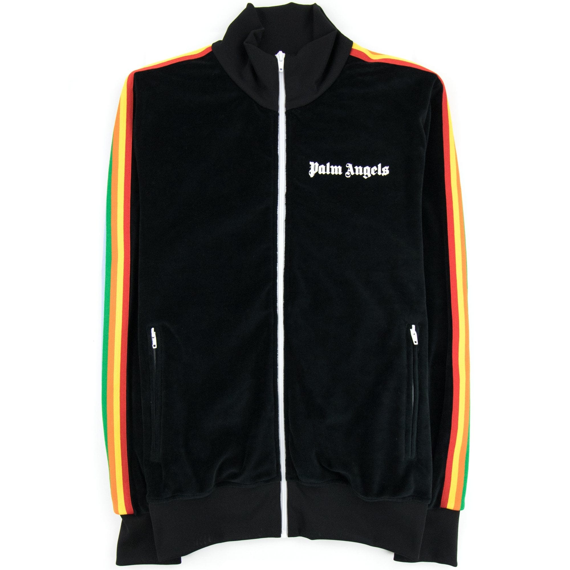 Palm Angels Rainbow Track Jacket Black/multi