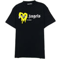 Palm Angels Dubai Heart Sprayed T Shirt Black/yellow