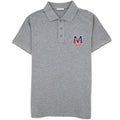 Moncler Embriodered Patch Logo S/s Polo Grey 984