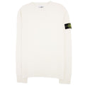 Stone Island 505a3 Lambswool Crew Knit Off White V0099