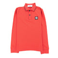 Stone Island L/s Polo Kids Red/black