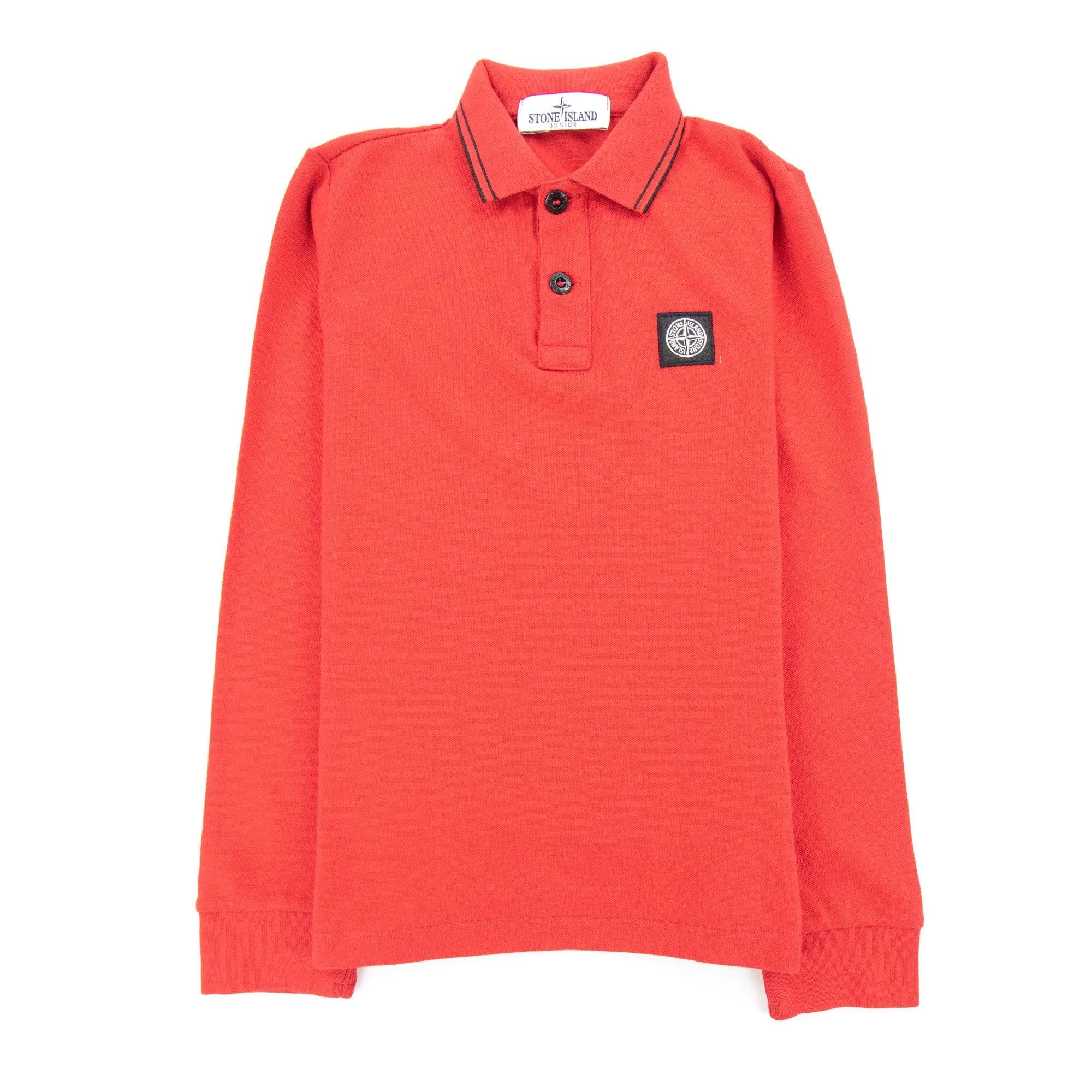 Stone Island L/s Polo Kids Red/black