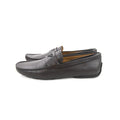 Emporio Armani Eagle Logo Leather Loafers Coconut