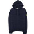 Stone Island 546a3 Knitted Patch Hoody Navy Blue V0020