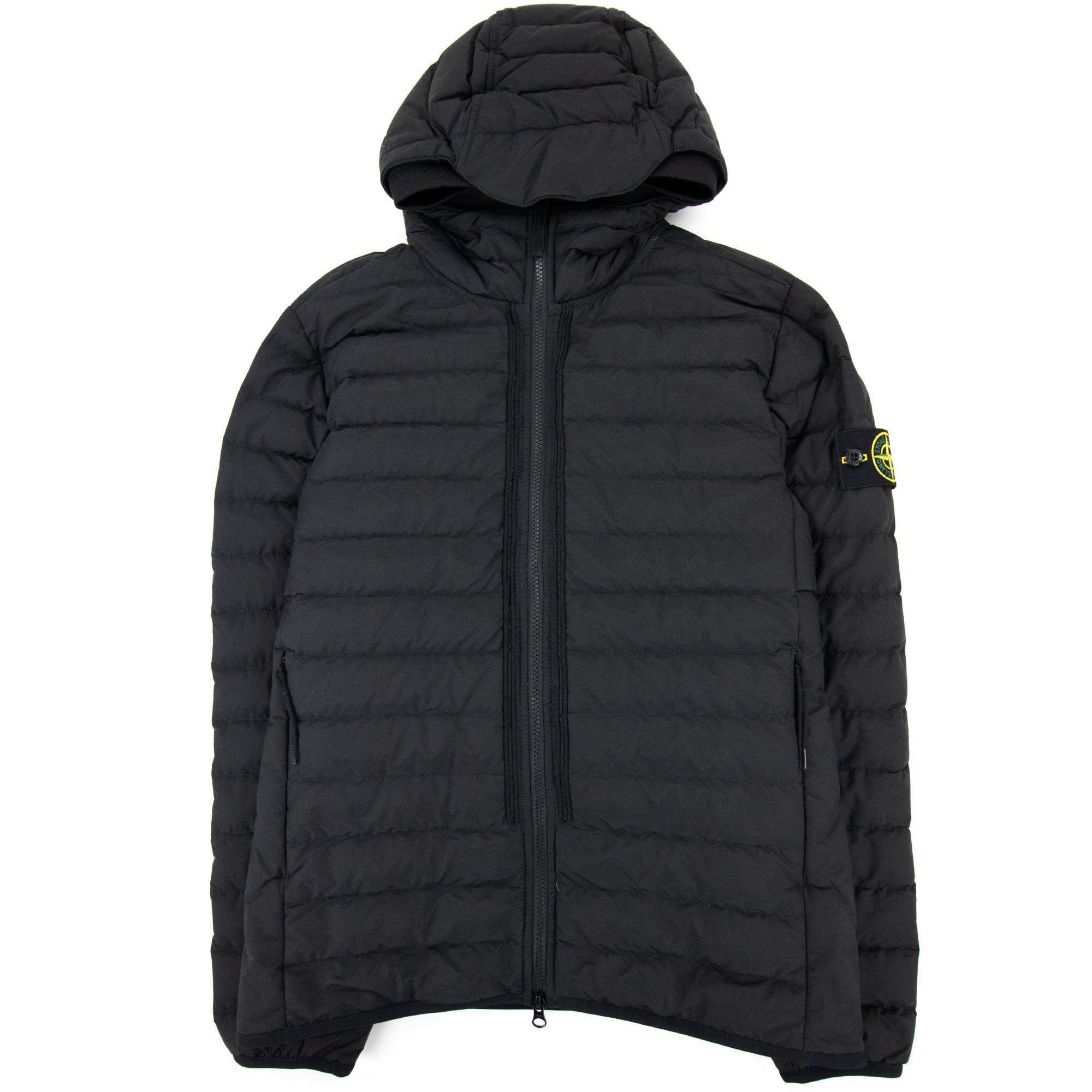 Stone Island 42725 O-cottonr Nylon Tela Jacket Black V0029