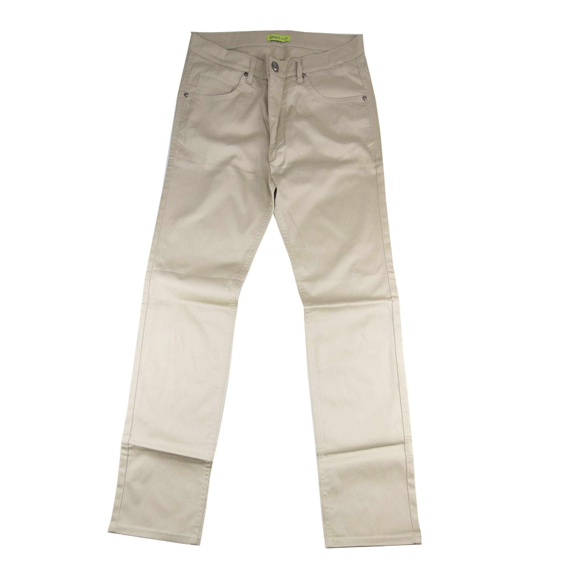 Versace Jeans Metal Logo Tiger Pocket Chinos Beige