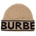 Burberry Logo Intarsia Cashmere Beanie Archive Beige