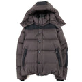Burberry Detachable Sleeve Hooded Puffer Jacket Brown