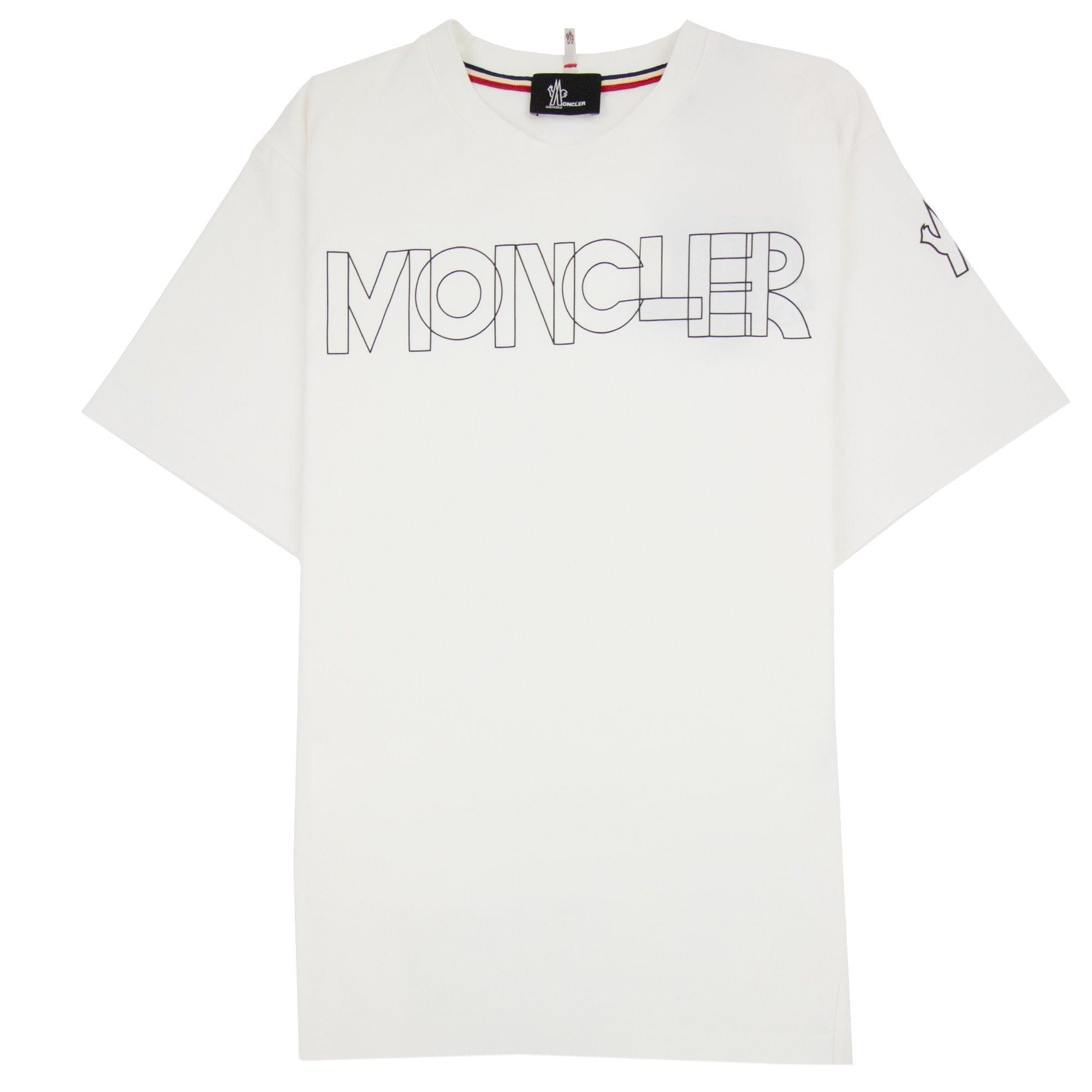 Moncler Logo Maglia Crewneck T Shirt White 034