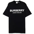 Burberry Logo Print T Shirt Black
