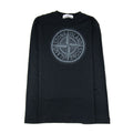 Stone Island Junior 21154 Compass L/s T Shirt Black Voo29