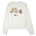 Palm Angels Spray Bear Crewneck Sweatshirt Grey Brown