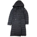 Burberry Woman Detachable Hood Down Filled Coat Black