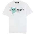Palm Angels St Barth Sprayed T Shirt White/light Blue