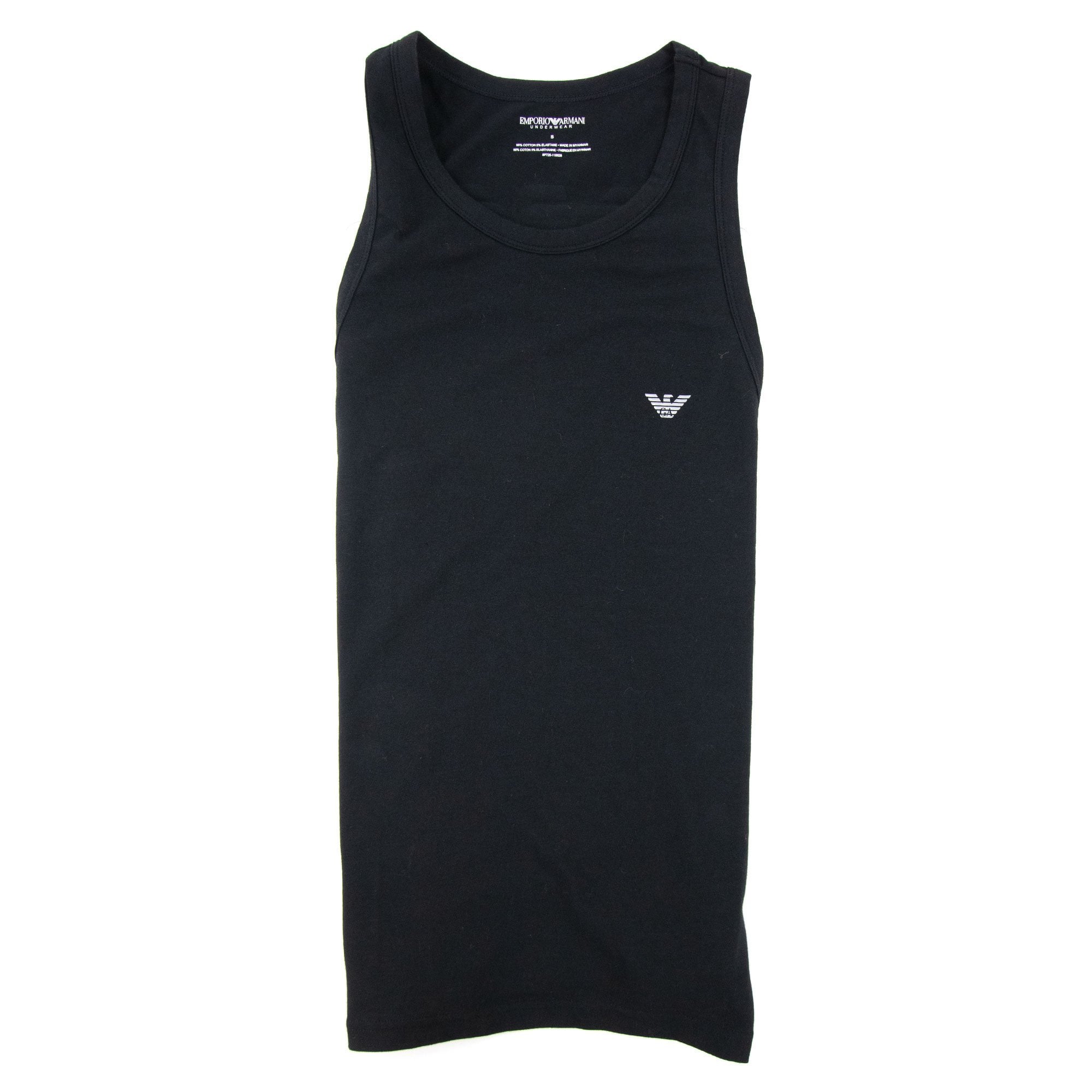Emporio Armani Logo Tank Top Black
