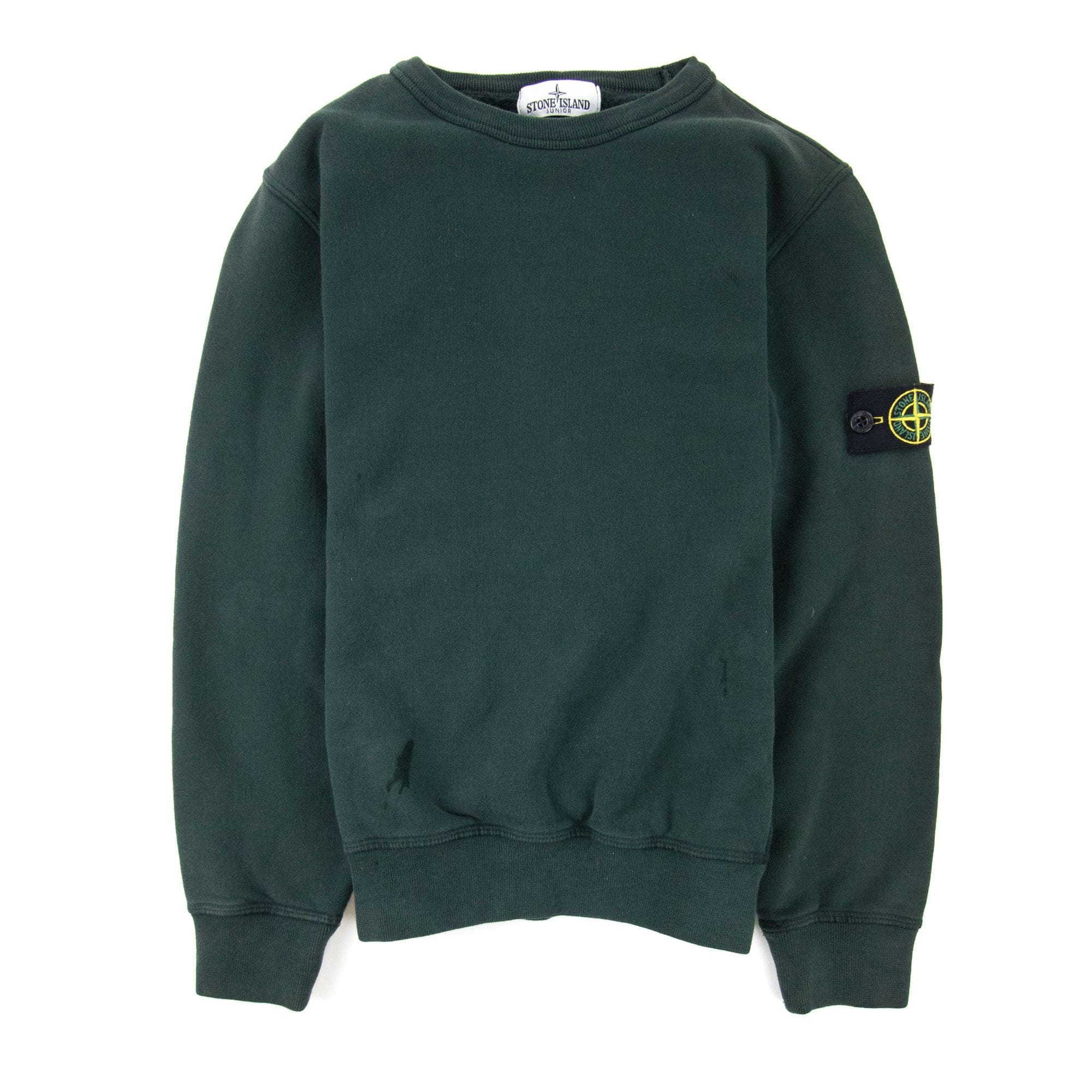 Stone Island Junior S/s Sweatshirt Green V0053