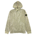 Stone Island 653e3 Cotton Fleece Rain Camo Print Ecru