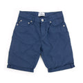 Stone Island Junior L0211 Stretch Cotton Shorts Navy Blue V0028