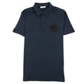 Versace Collection Rubber Logo Medusa Polo Navy