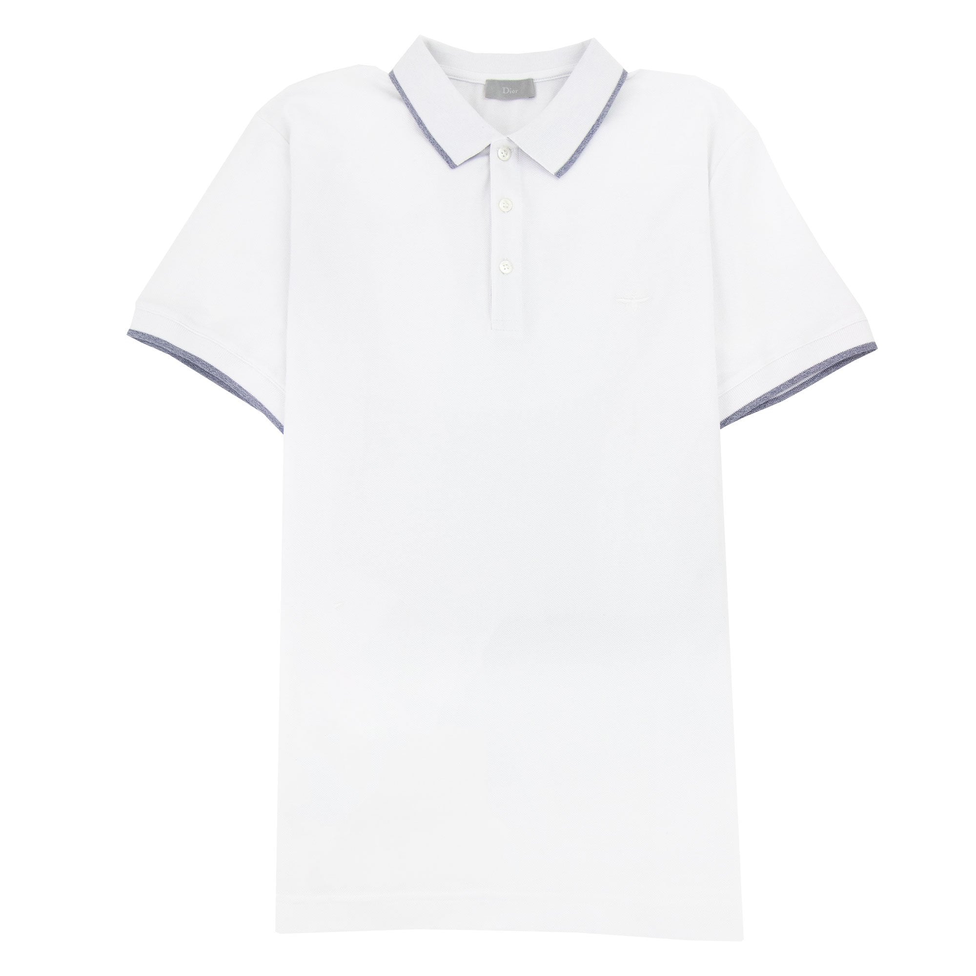 Christian Dior Bee Embroidery S/s Polo Stripe White