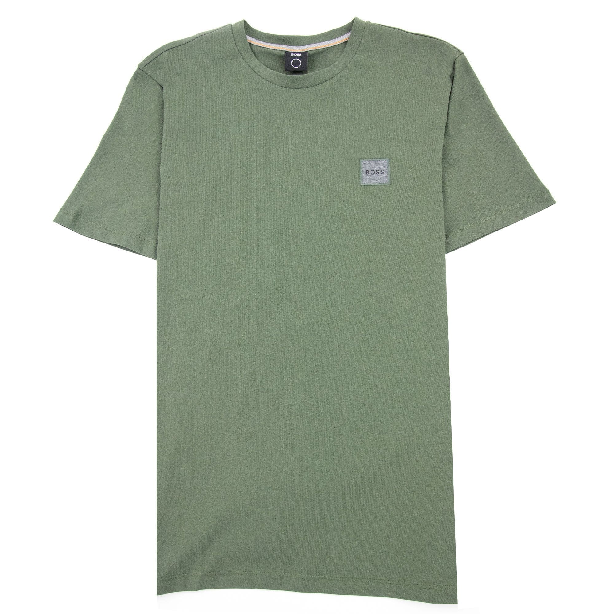 Hugo Boss Tales 1 Patch Logo T Shirt Green