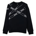 Hugo Boss Wrapped Artwork Logo Sweatshirt Black 001