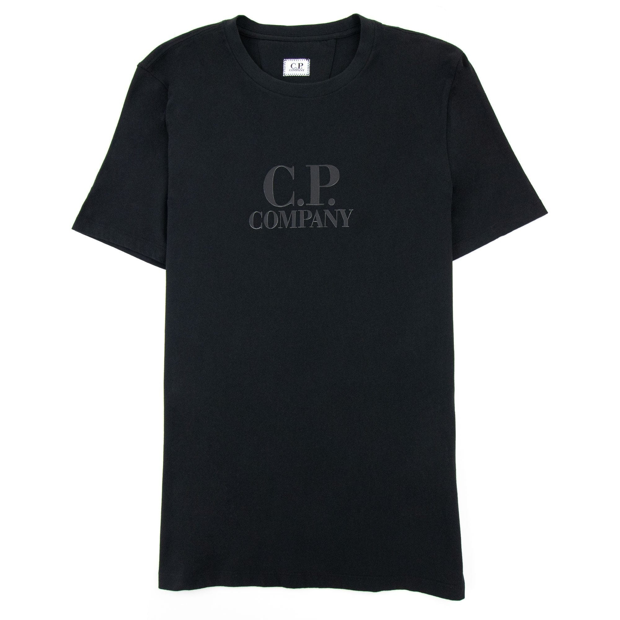 Cp Company 30/1 Jersey Classic Logo T-shirt Black 999