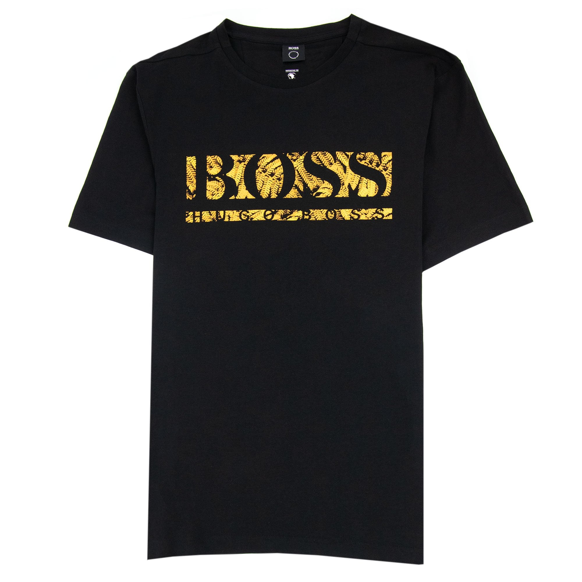 Hugo Boss Tee 1 Logo T Shirt Black 001