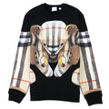 Burberry Thomas Bear Print Cotton Sweatshirt Black