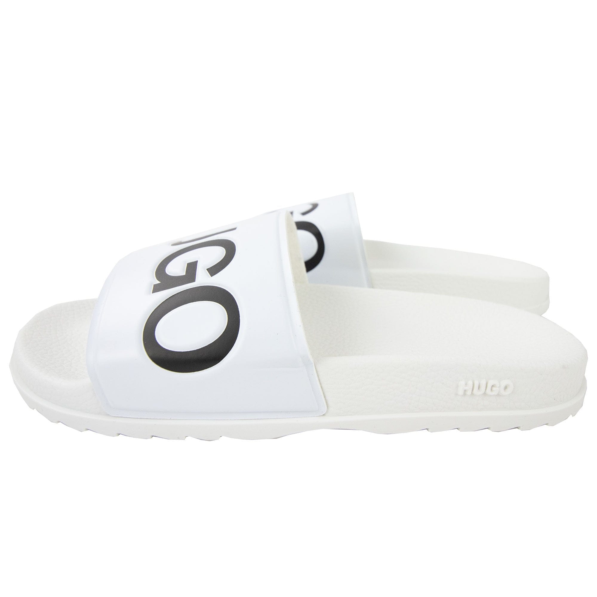 Hugo Boss Contrast Logo Sliders White 001