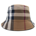 Burberry Check Cotton Canvas Bucket Hat Birch Brown